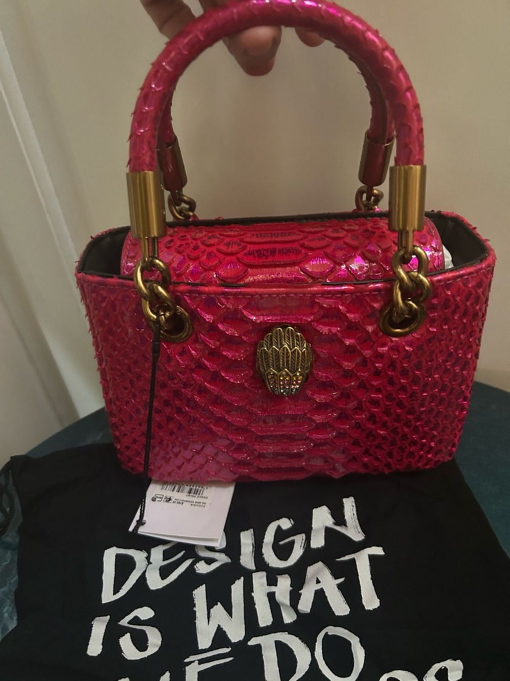 🔥Kurt Geiger London Mini Square Kensington Croc-Embossed Leather LOW PRICE! 💝💞 - Picture 8 of 13